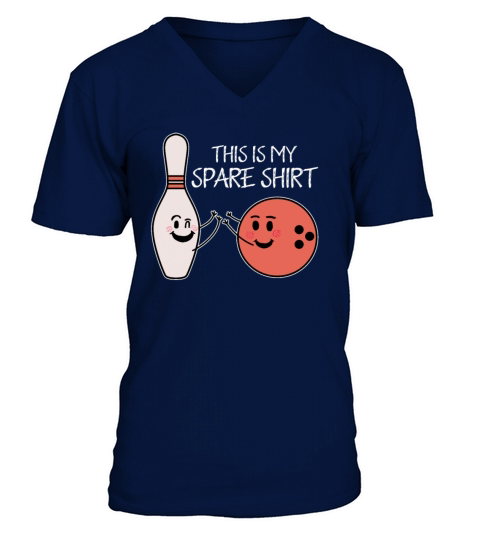 This Is My Spare Motive Design for a Bowler Or Men's V-Neck T-shirt