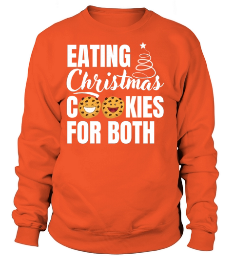 eating christmas cookies for both Women's Sweatshirt