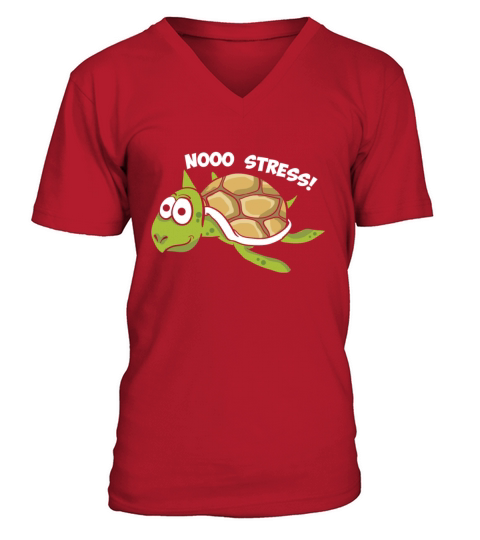 No Stress Shirt - Turtle Gift Men's V-Neck T-shirt