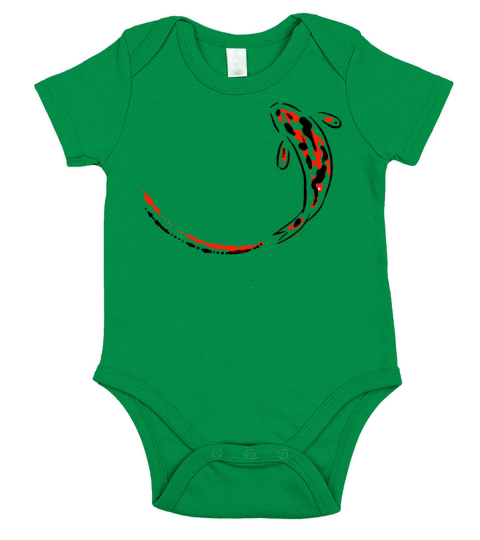 fish koi Short Sleeve Baby One-Piece