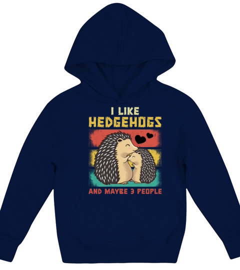 Funny Hedgehog Cute Animal Pet Hedgie Fun Lovers Kids Hoodie