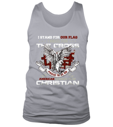 I Stand For Our Flag I Kneel For The Cross America Men's Tank Top