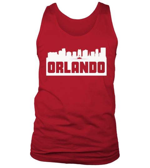 Orlando Florida Skyline Silhouette Men's Tank Top