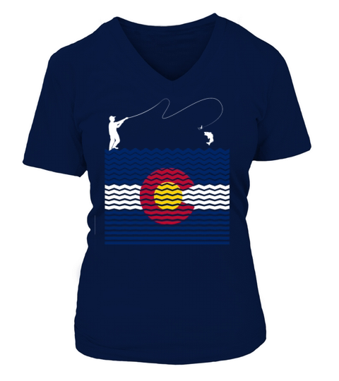 Colorado Fly Fishing Shirt Men, Women Youth Women's V-Neck T-shirt
