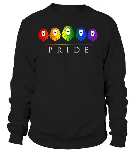 Gay Pride Lions - LGBT Rainbow Women's Sweatshirt