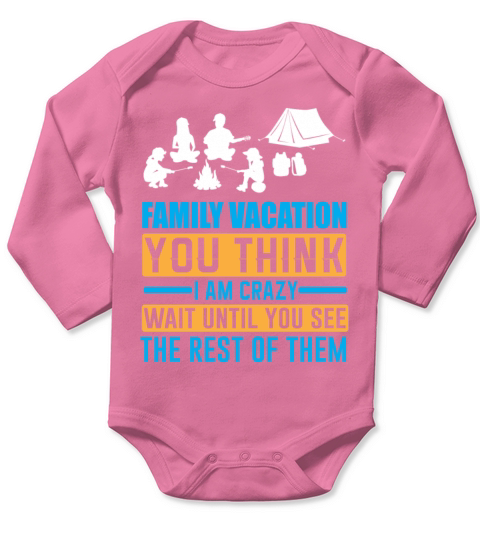 Family Vacation Long Sleeve Baby One-Piece
