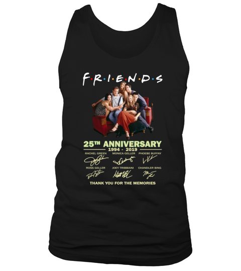 Friends TV Show 25th Anniversary 19942019 signatures Tank Top Unisex