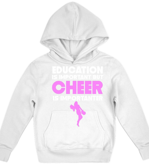 Education Is Important But Cheer Is Importanter Kids Hoodie