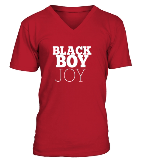 black boy joy V-Neck T-shirt