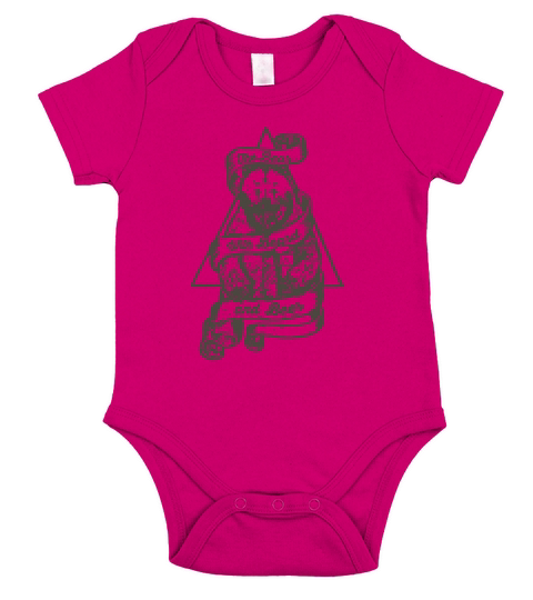 Funny Beard Bear T-Shirt Short Sleeve Baby One-Piece