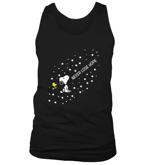 Snoopy und Woodstock verlieren nie die Hoffnung Tank Top Unisex