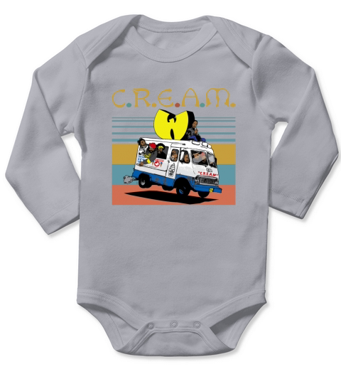 WU CREAM WUTANG Long Sleeve Baby One-Piece