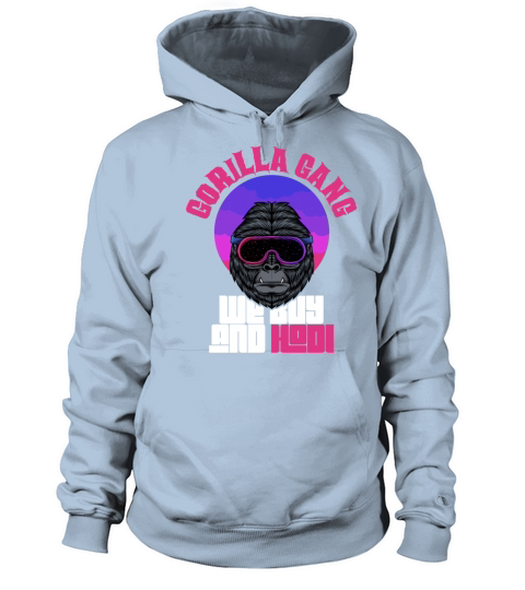 Gorilla Gang We Buy And HODL Meme Stonk Fan Men's Hoodie