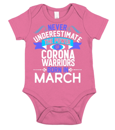 Never Underestimate The Power WOMEN BORN IN MARCH Short Sleeve Baby One-Piece