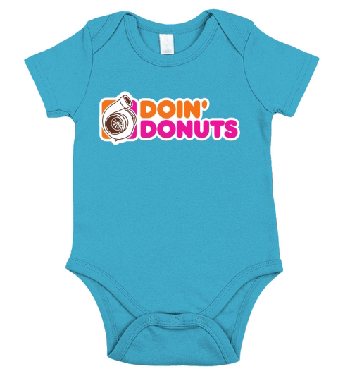 Doin Donuts Turbo Automotive Short Sleeve Baby One-Piece