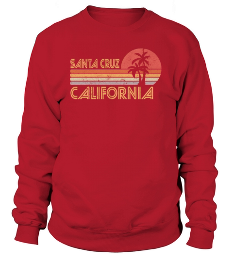 Santa Cruz California Sunset 70s 80s Women's Sweatshirt
