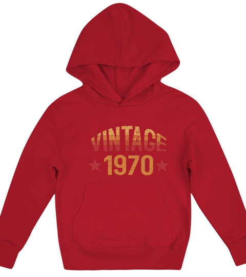 Vintage 1970 Kids Hoodie