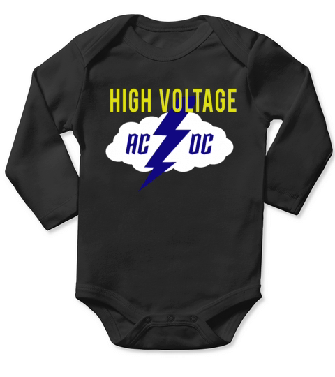 ACDC High Voltage Long Sleeve Baby One-Piece