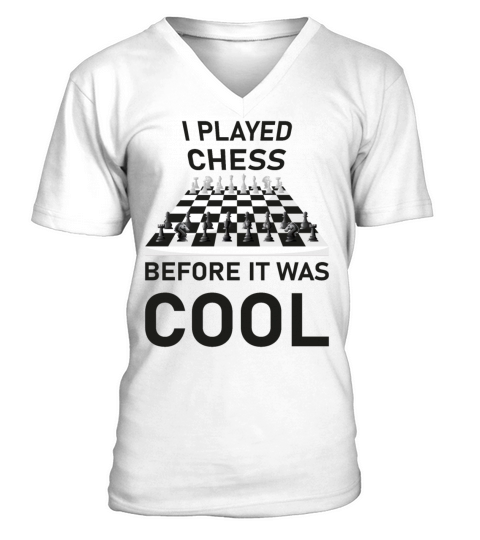 I Played Chess before it was cool - Board Game V-Neck T-shirt
