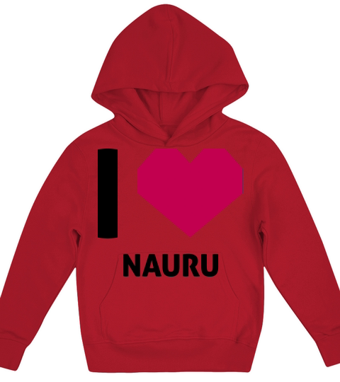 I Love Nauru Kids Hoodie
