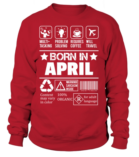 Born In April Women's Sweatshirt