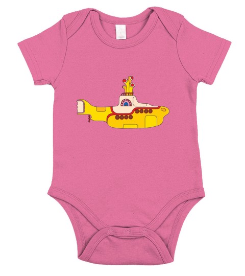 The  Yellow Submarine Art Short Sleeve Baby One-Piece