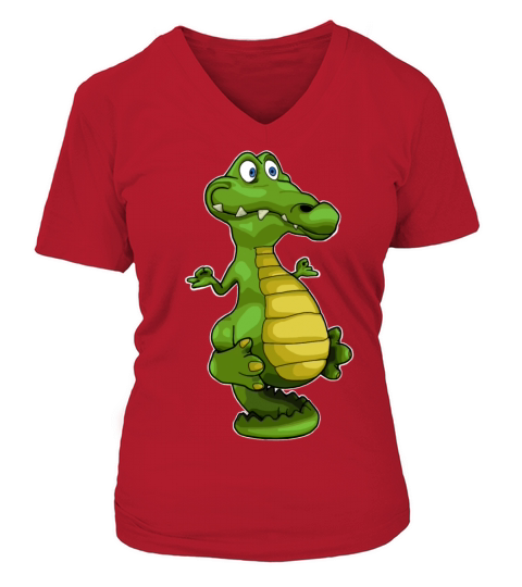 yoga crocodile aligator Women's V-Neck T-shirt