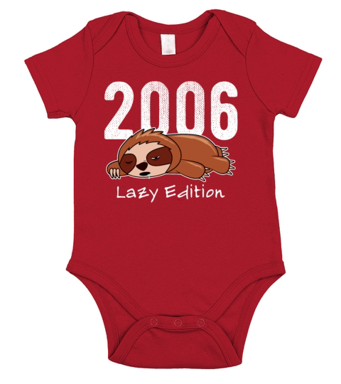 Sloth Vintage 2006 Birthday Lazy Edition Short Sleeve Baby One-Piece