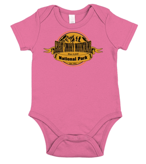Great Smoky Mountains National Park Short Sleeve Baby One-Piece