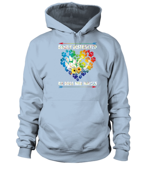 Horse Gifts For Women Easily Distracted By Dogs An Women's Hoodie