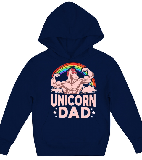 Unicorn Dad Kids Hoodie