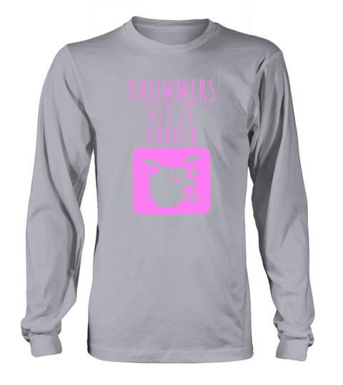 Drummers Hit It Harder Shirt 2 voilet Women's Long Sleeve
