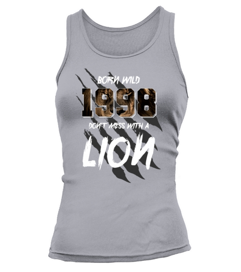 Born Wild 1998 Vintage 1998 24th Birthday Lions Women's Tank Top