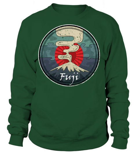 Fuji Volcano Symbol Japanese Chinese Kanji Women's Sweatshirt