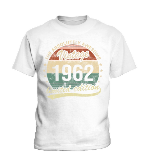 The Absolutely Awesome Vintage 1962 60th Birthday Kids T-Shirt