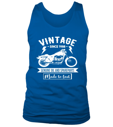 Vintage Since 1988 - Made To Last - Motorcycle Bik Men's Tank Top