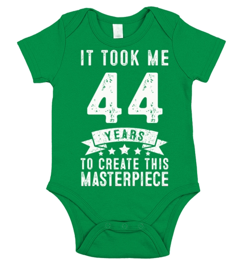 Funny 44 Years Old 1977 T Shirt 44th Birthday Gift Short Sleeve Baby One-Piece