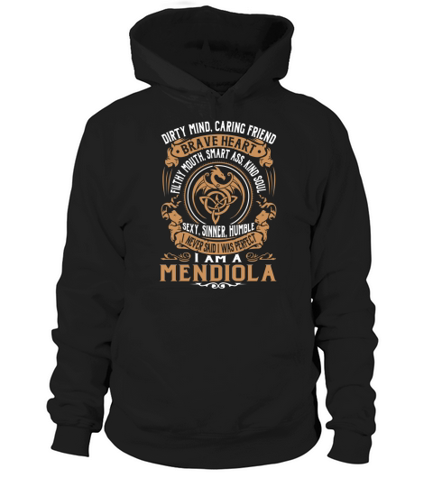MENDIOLA Brave Heart Dragon Name Shirts Hoodie Unisex