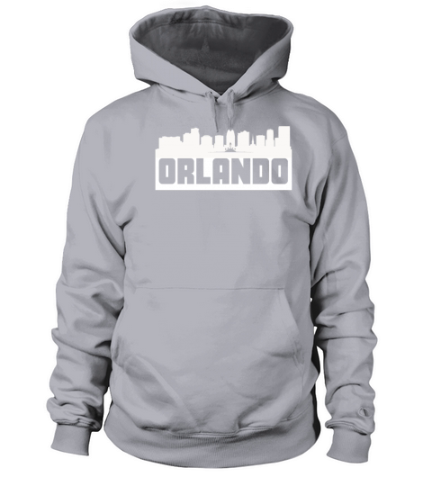 Orlando Florida Skyline Silhouette Women's Hoodie