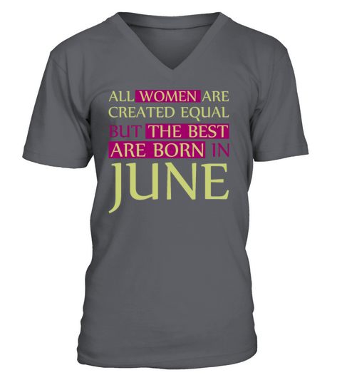 The best are born in June Gift Party Vintage Men's V-Neck T-shirt