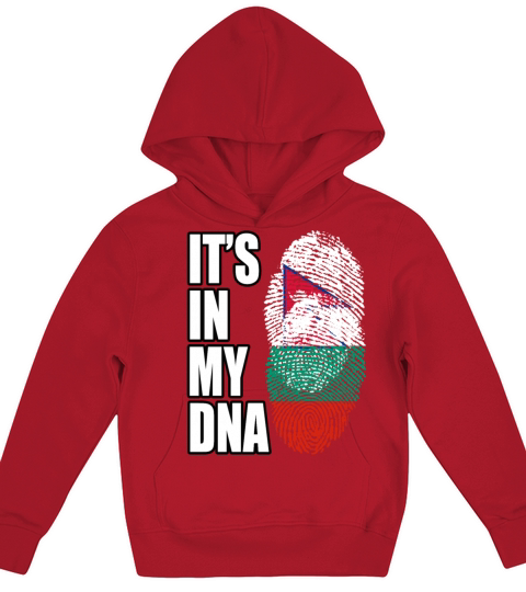 Bulgarian And Nepalese Mix DNA Flag Heritage Kids Hoodie