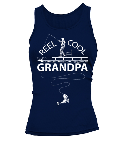 Reel Cool Grandpa Fishing Lover Fisherman Shirt Women's Tank Top