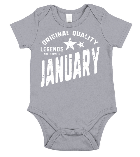 Legends are born in January Short Sleeve Baby One-Piece