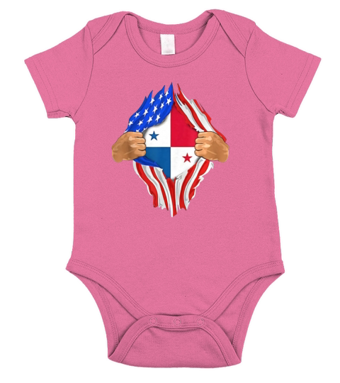 Panamanian Blood Inside Me   Panama Flag Gift Short Sleeve Baby One-Piece