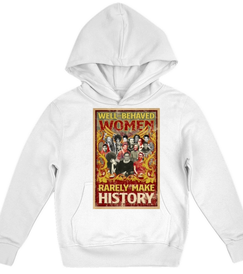 Ruth Bader Ginsburg well-behaved women rarely make History Kids Hoodie