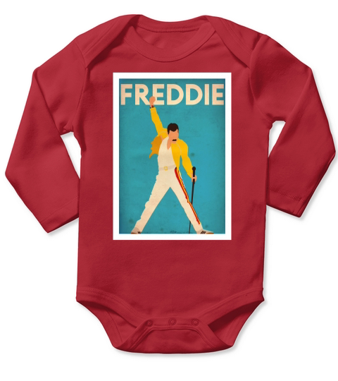 Freddie Mercury - Baby Onesie Long Sleeve Baby One-Piece