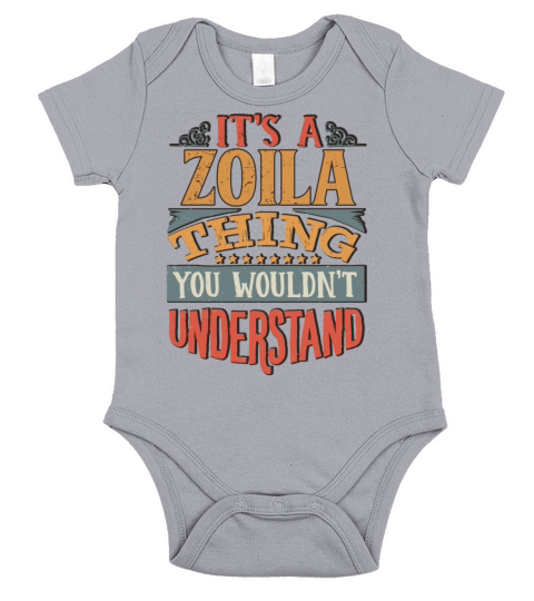 Its A Zoila Thing You Wouldnt Understand - Zoila Short Sleeve Baby One-Piece