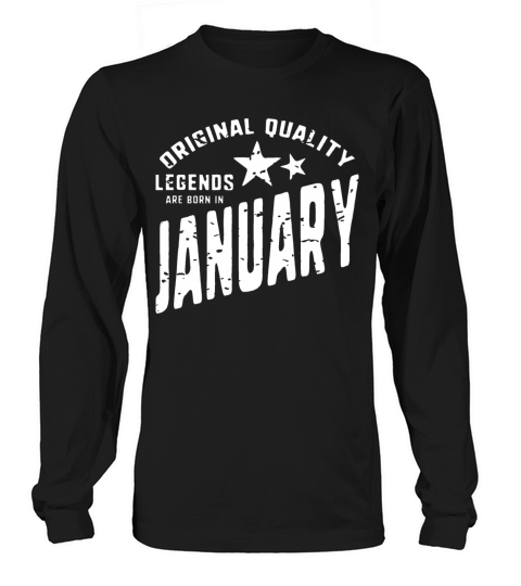 Legends are born in January Men's Long Sleeve