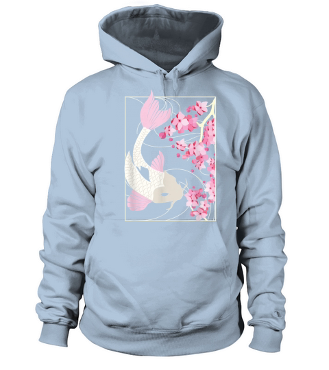 Vintage Cherry Blossom I Japanese Fish I Koi Carp Men's Hoodie