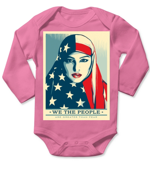 WE THE PEOPLE ARE GREATER THAN FEAR Long Sleeve Baby One-Piece